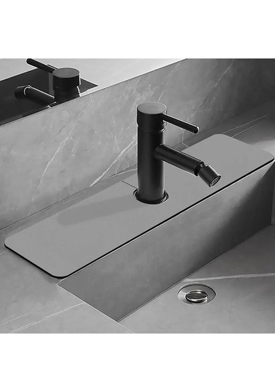 Emici Lavabo Kenar Matı Kaymaz Mutfak Tezgah Matı Musluk Damlama Tutucu Lavabo Sıçrama Koruyucu Banyo Ve Sünger Tut Diğer