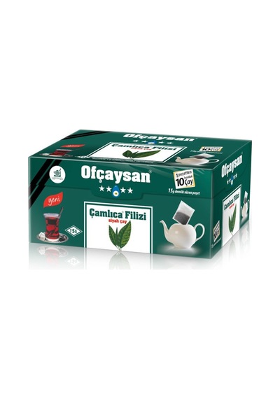 Ofçaysan Çamlıca Filizi Siyah Süzen Demlik Poşet Çay 12'li 30 x 15 G