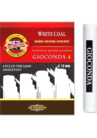 Koh-I-Noor Gioconda White Coal 4Lü Set Medium 8692/3