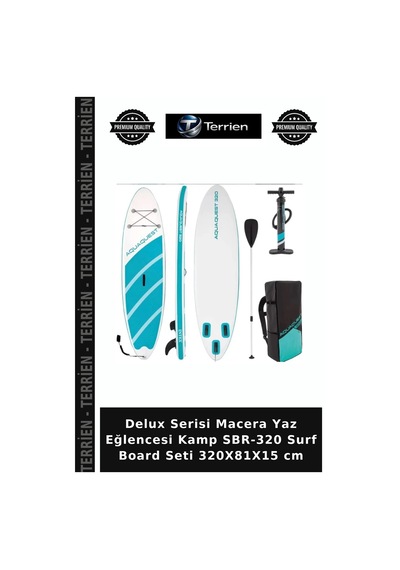 Delux Serisi Macera Yaz Eğlencesi Kamp Sbr-320 Surf Board Seti 320x81x15 Cm Çok Renkli