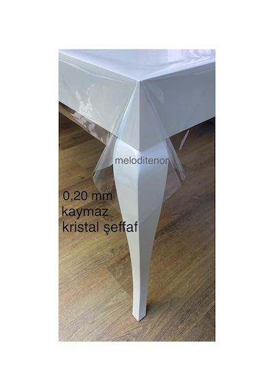 İnce Şeffaf Naylon Muşamba Pvc 0,20 Mm Kalın Masa Örtüsü Koruyucu Silinebilir Sıvı Geçirmez