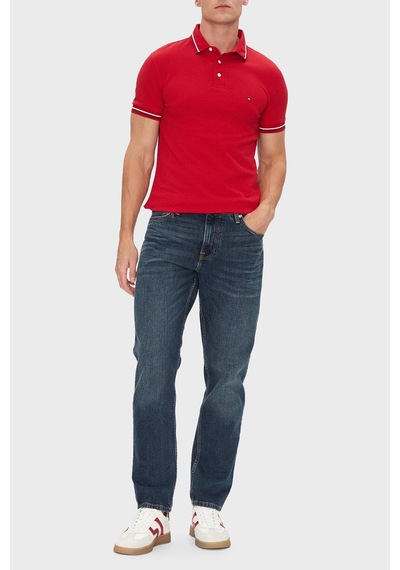Tommy Hilfiger Erkek Polo Yaka T Shirt Mw0mw39993 Xld Kırmızı Kırmızı