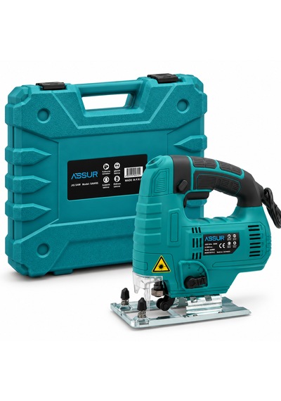 Assur Saw85 800w Elektrikli Dekupaj Testere Devir Ayarlı, Lazer Destekli, Metal Tabanlı Ve Taşıma Çantalı