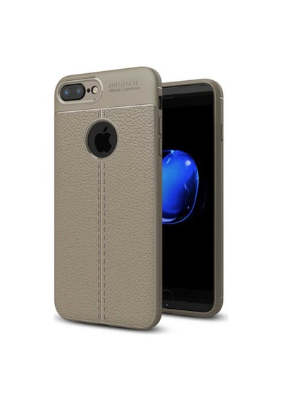 Apple Uyumlu iPhone 7 Plus Kılıf Zore Niss Silikon Kapak Gri