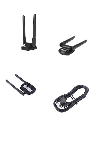 D-link Dwa-x1852 Kablosuz Ax1800 Wi-fi 6 Dual Band 2 Harici Antenli Ve Uzatma Kablolu Usb 3.0 Adaptör