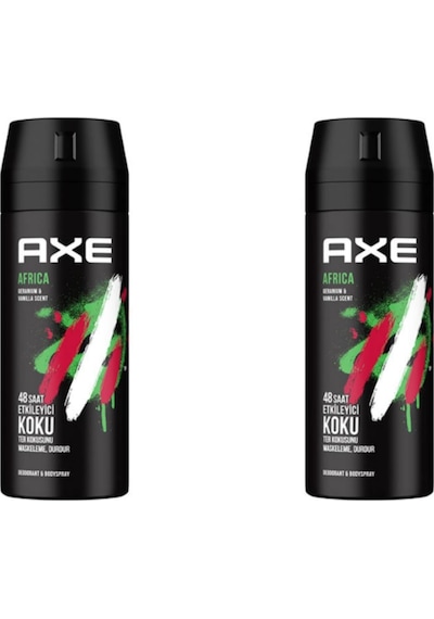 Axe Africa Geranium & Vanilla Scent Deodorant 2 x 150 ML