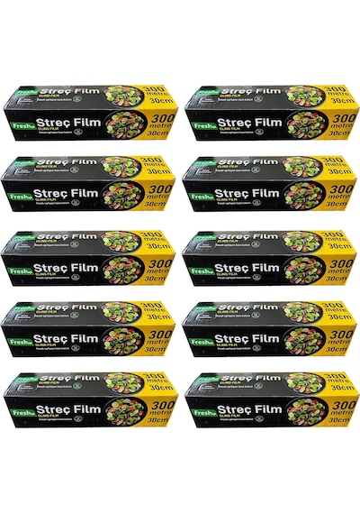 Fresh-Up Şeffaf Mutfak Rulo Streç Film 10 Paket 30 CM x 300 M
