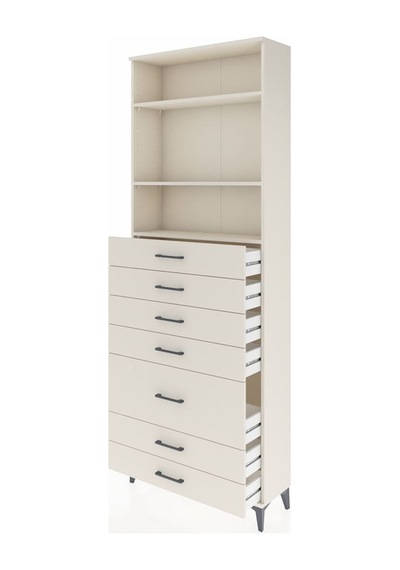 Arges Dolap 3 Raflı 7 Çekmeceli 88x30x243 Aytaşı-aytaşı Aytaşı