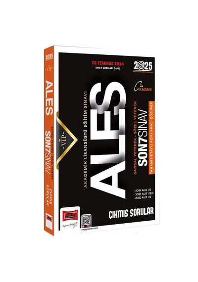 Yargı 2025 Ales Vip Sayısal Sözel Yetenek Son 7 Sınav Çıkmış Sorular