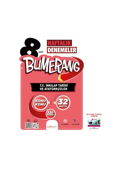 Günay 2025-2026 8. Sınıf Bumerang İnkılap Tarihi 32 Haftalık