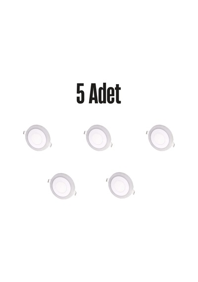 Ct-5150 Okyanus 6w Spot 5 Adet Beyaz - Mavi