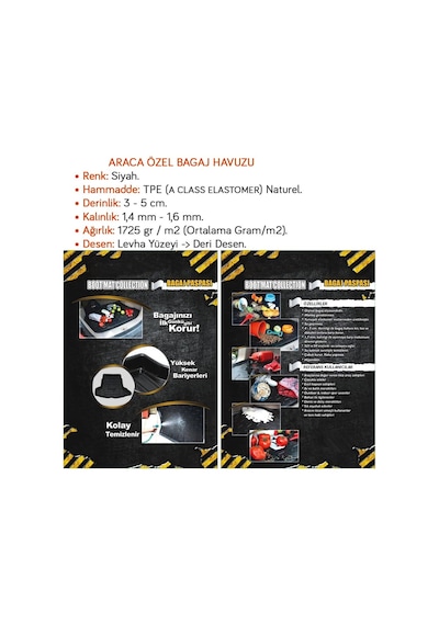 Nyf Opel Astra J Hb 2010-2015 Üst Bagaj Havuzu
