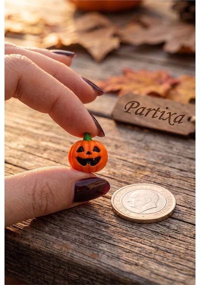 20'li Halloween Mini Balkabağı Figürü - Ev Ve Parti Dekorasyonu Cadılar Bayramı Süsü Çok Renkli