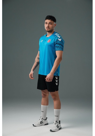 Hummel Milli Takım Line Kamp Tişört Turkuaz