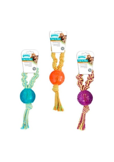 Pawise Tug O Play Toplu İpli Köpek Oyuncağı 32 CM Çok Renkli