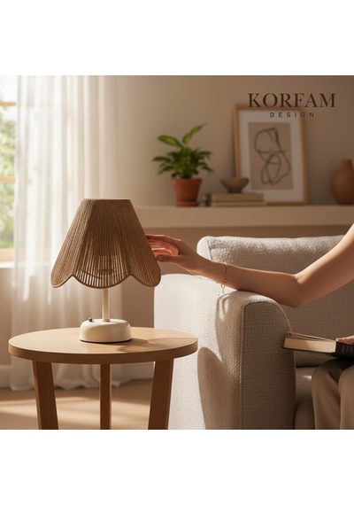 Rosalinda Modeli - Kahverengi Çiçek Şeklinde Kablosuz Pilli Masa & Gece Lambası Çok Renkli 55221322