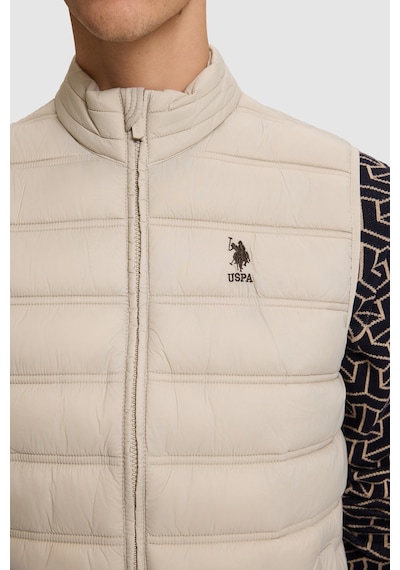 U.S. Polo Assn. Erkek Bej Yelek 50328196-vr137 Kemık