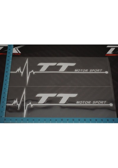 Audi Tt Motor Sport Kelebek Cam Sticker 2 Li Set