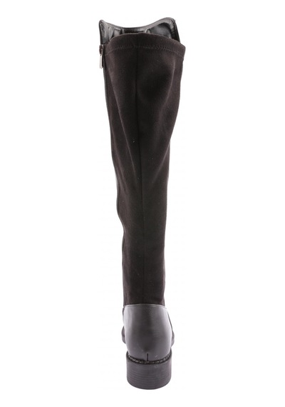 Dgn 615-22k Kadin Fermuarli Knee High Çizme 615-2121-R4864 Siyah