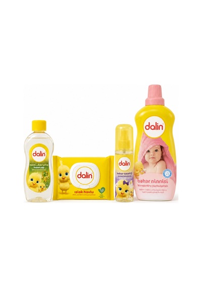 Bebek Bakım Ve Çamaşır Seti - 1200 Ml Konsantre Yumuşatıcı + 300 Ml Bebek Yağı + 150 Ml Kolonya + 56'lı Islak Mendil 4'lü Set Bebek Bakım Ve Çamaşır Seti - 1200 Ml Konsantre Yumuşatıcı + 300 Ml Bebek Yağı + 150 Ml Kolonya + 56'lı Islak Mendil 4'lü Set