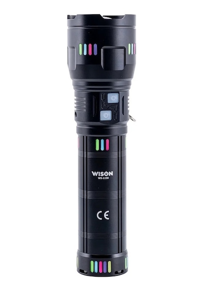 Ws-1150 Uzun Menzilli 60 Watt 5500 Lümen Profesyonel Güçlü El Feneri 5570 Çok Renkli