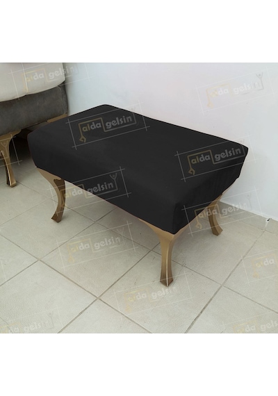 Puf Bench Orta Sehpa 75 Cm Siyah