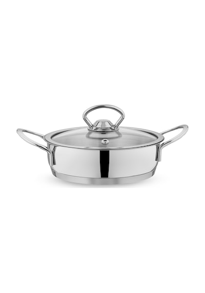 Schafer Micro Mini Basık Çelik Tencere 16cm-2 Parça