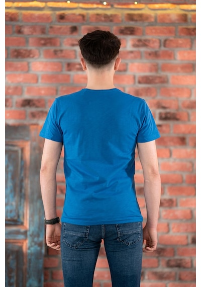 Fbı Jeans Desenli Slimfit Pamuklu Erkek T-shirt 001