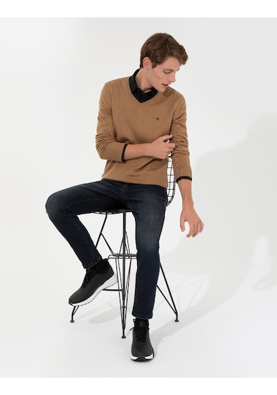 Pierre Cardin Erkek Camel Melanj Triko Kazak 50248554-vr122 Camel Melanj Pierre Cardin Erkek Camel Melanj Triko Kazak 50248554-vr122 Camel Melanj