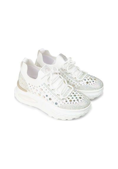 Deery Kadın Beyaz Taş Detaylı Sneaker Ayakkabı - 26311zbyzp01 Beyaz