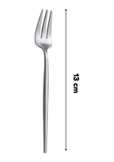 Limon Ve Fondü Çatalı Seti, Gümüş Renk, 6 Parça, Çelik, 13 Cm Diğer