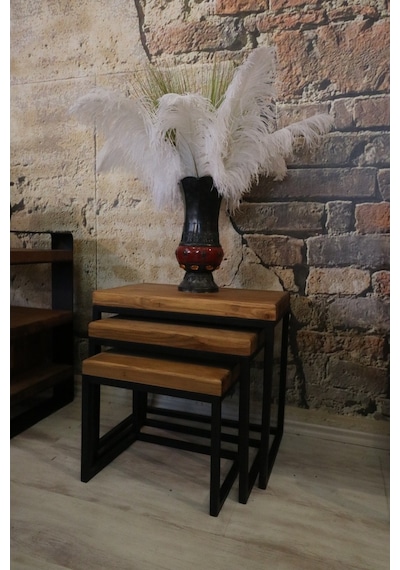 Ntconcept Masif Ağaç Loft Zigon Sehpa Ntconcept Masif Ağaç Loft Zigon Sehpa