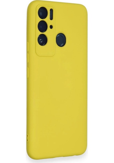 Cosmotex Newface Tecno Pova Neo Kılıf Nano İçi Kadife Silikon - Sarı