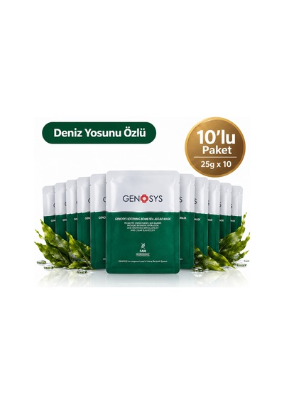 Genosys Soothing Bomb Sea Algae Mask 10'lu Paket 25 G X 10