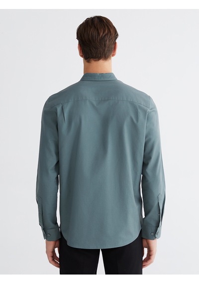 Lcwaıkıkı Classic Yeşil Regular Fit Oxford Erkek Gömlek