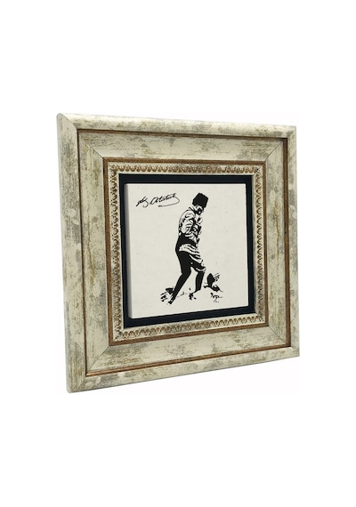 Mustafa Kemal Atatürk Baskılı Taş Tablo 20x20
