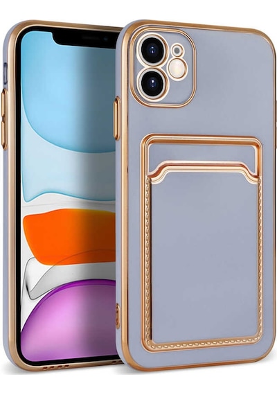 Apple Uyumlu iPhone 12 Zore Bark Kartlıklı Kapak