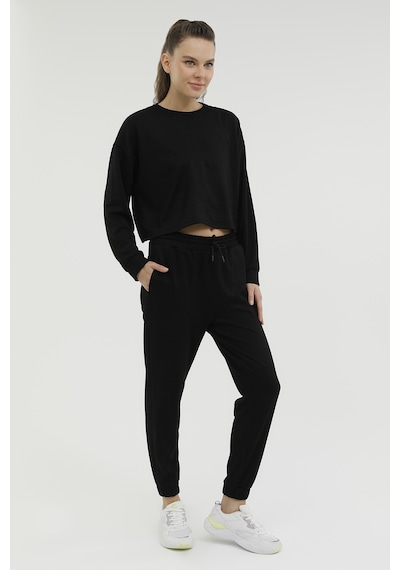 Lotto W-SD603 LIVA SWEATSHIRT 2 Siyah Kadın Sweatshirt