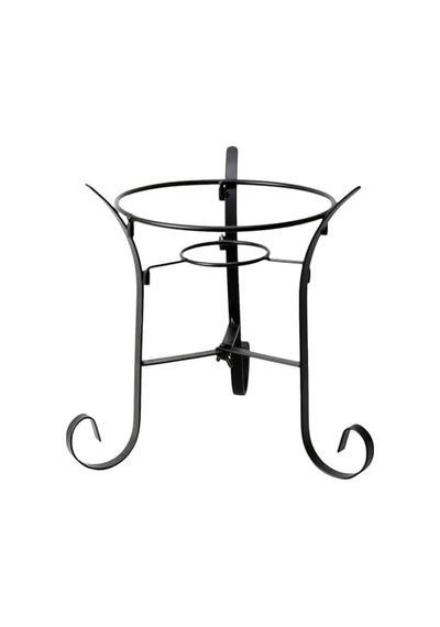 Alpine Corporation 25,4 Cm Uzunluğunda İç Mekan/dış Mekan Cam Gazing Küre Metal Stand, Siyah