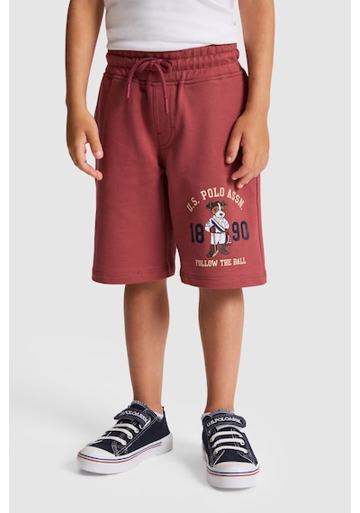 U.s. Polo Assn. Erkek Çocuk Vişne Şort Örme 50323936-vr223
