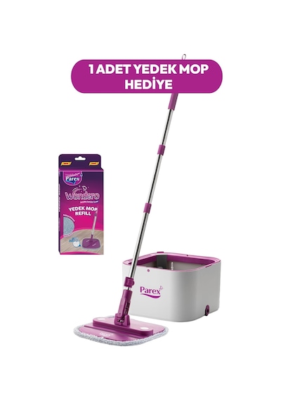 Wondero Otomatik Temizlik Seti 1 Adet Yedek Mop Hediyeli Tek Renk