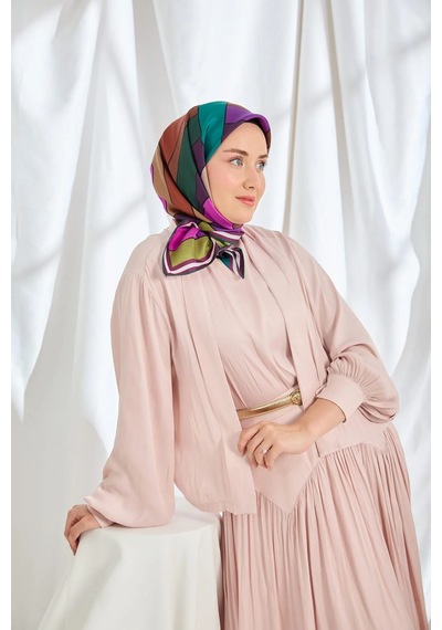 Silk Home %100 Twill İpek Eşarp S543 Mor