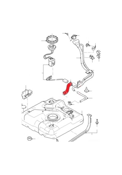 Ford Transit Connect 1.8 Tdci Yakit Doldurma Hortumu 7T169047Ac 405628394