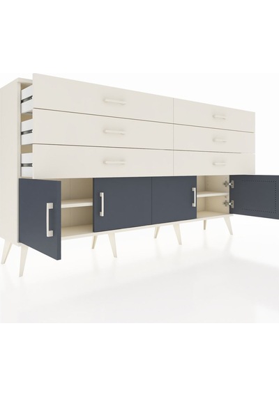 Arges Konsol 2 Raflı 6 Çekmeceli 4 Kapaklı 176x30x99 Aytaşı-antra Aytaşı-antrasit/aytaşı Arges Konsol 2 Raflı 6 Çekmeceli 4 Kapaklı 176x30x99 Aytaşı-antra Aytaşı-antrasit/aytaşı