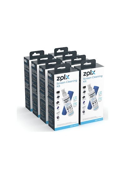 Zolx Ekran Temizleme Seti 8 x 250 ML + Mikrofiber Bez