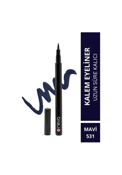 Mavi Göz Kalemi & Blue Eyeliner No: 531 - Vegan & Temiz İçerikli Çok Renkli