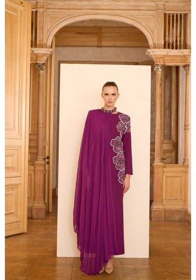 Senna Rosalın Dress Mürdüm Mürdüm