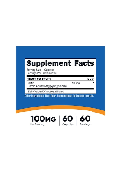 Nutricost Fisetin 100mg 60 Capsul. Abd Menşei.4143