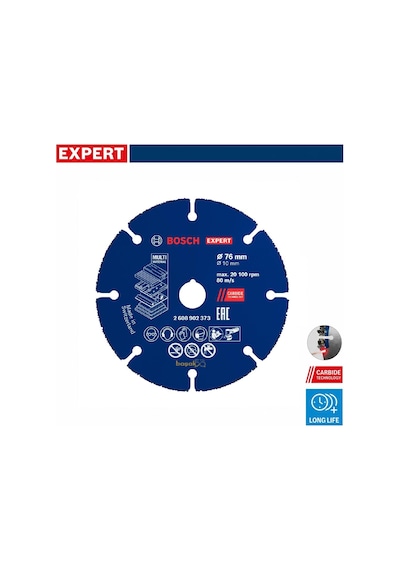 Bosch Expert 76 Mm Taşlama İçin Ahşap Ve Çok Amaçlı Kesme Diski 2608902373