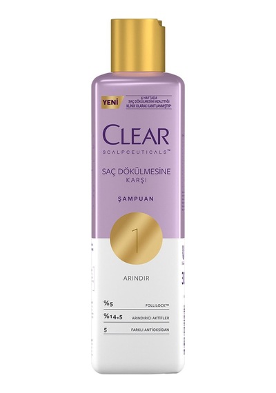 Clear Scalpceuticals Saç Dökülmesine Karşı Şampuan 300 Ml - 5 Adet Tarı
